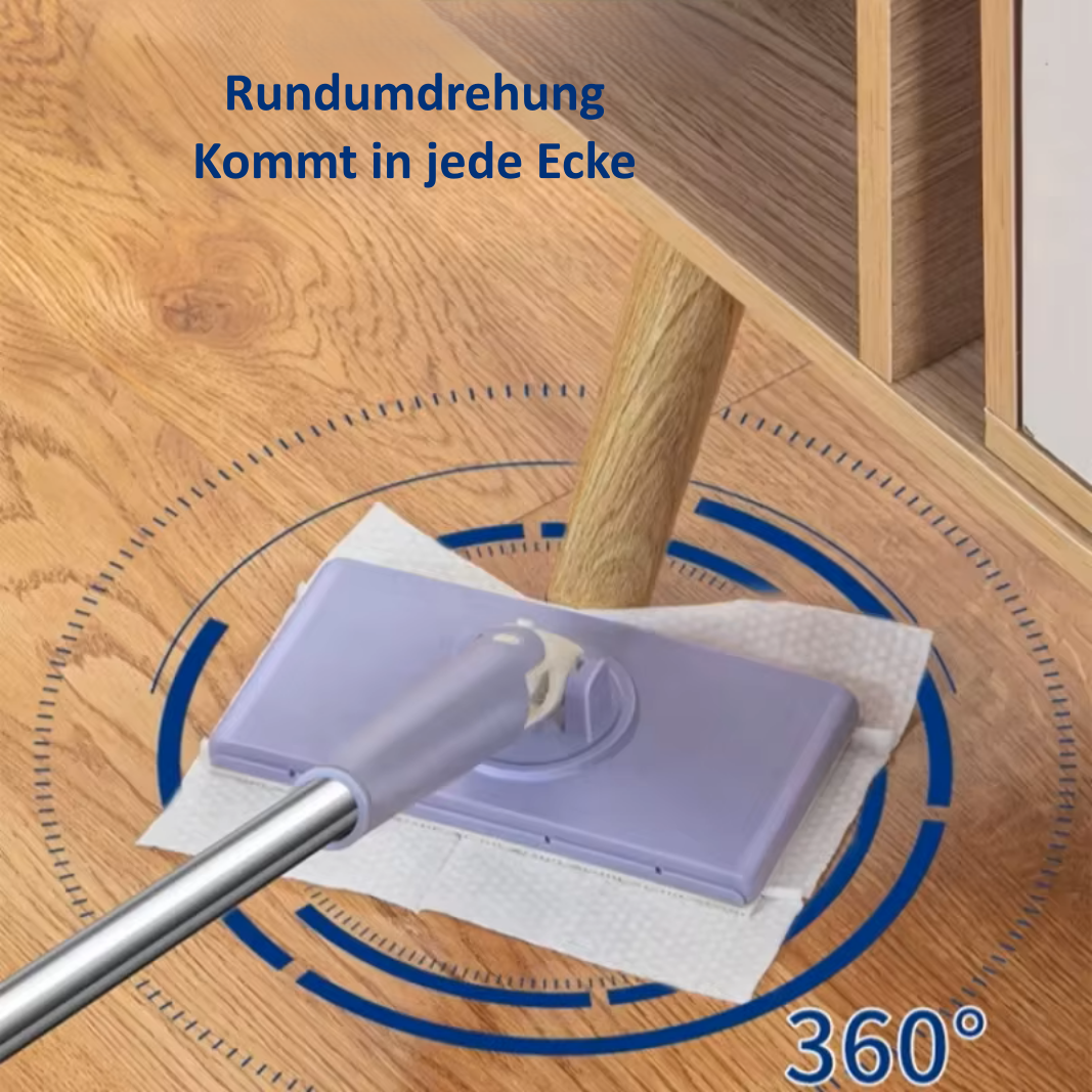 Wischmopp mit praktischer Mopphalterung Freihand