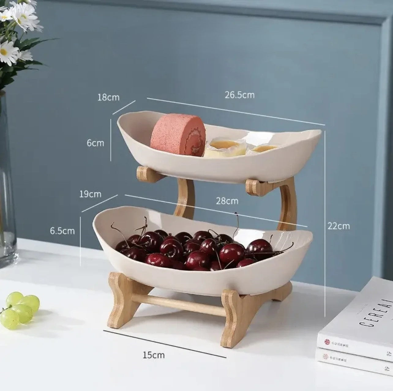 SnackEtage Obstschalen mehrstöckig KEMORELA