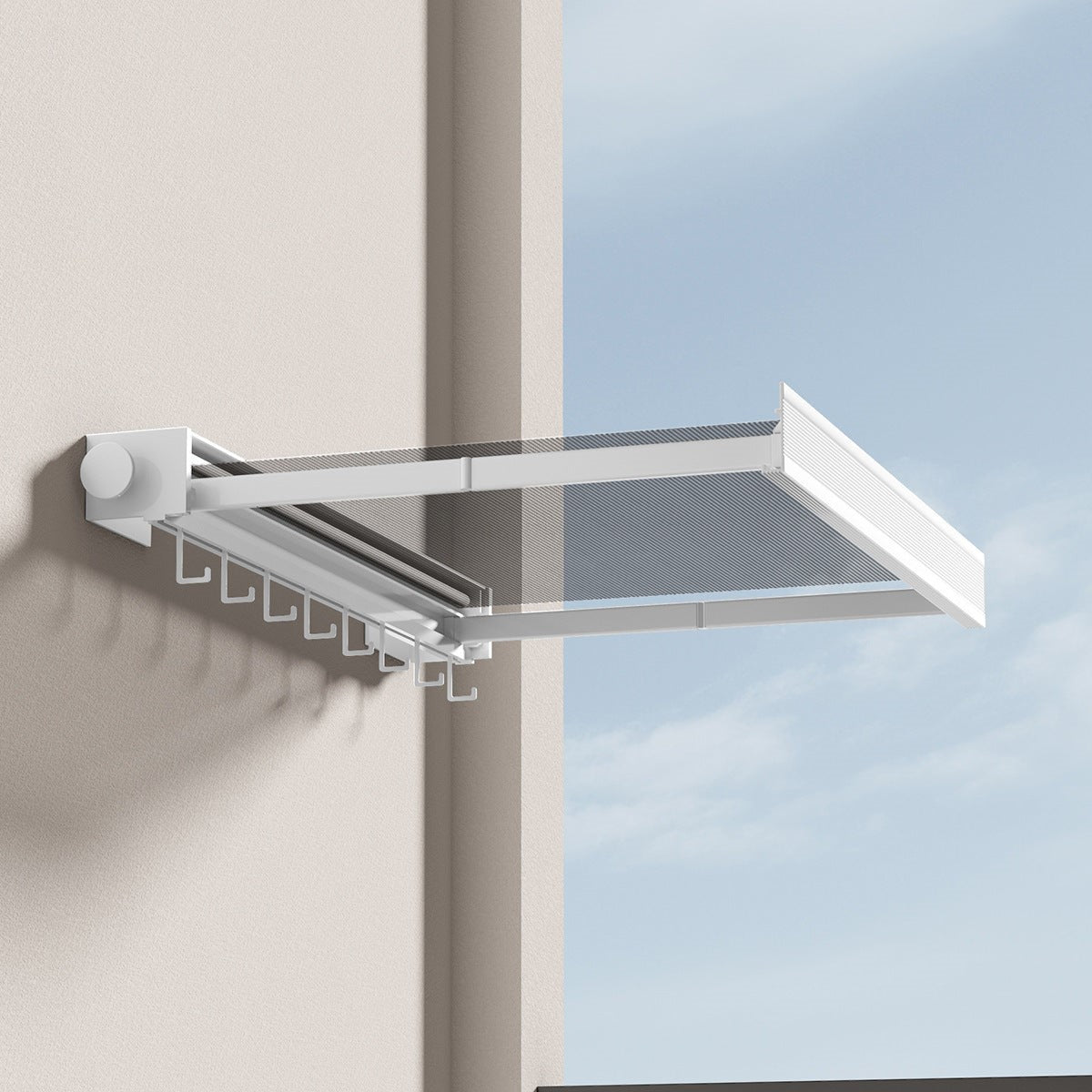 Ausklappbares Hänge-Trockennetz mit Haken