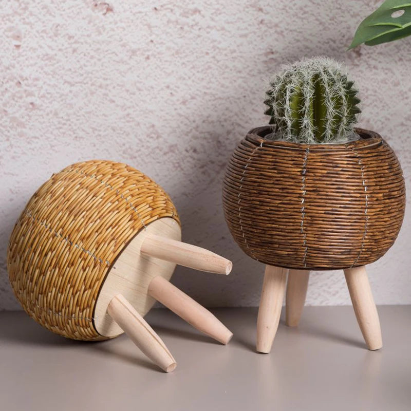 Rattan Pflanzenkörbchen