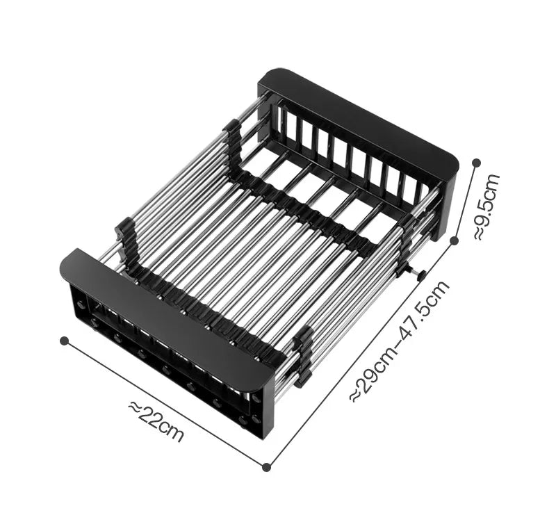 Waschbecken Edelstahl-Korb