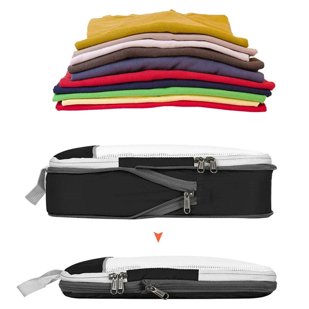 3er-Set Kompressionstaschen Packtaschen für Zuhause und Reisen