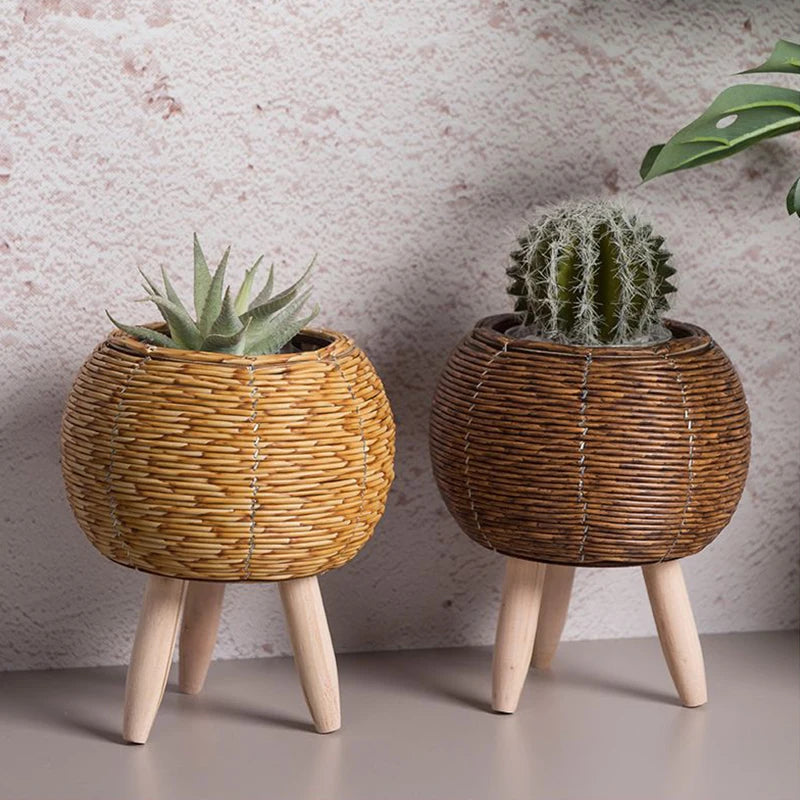 Rattan Pflanzenkörbchen
