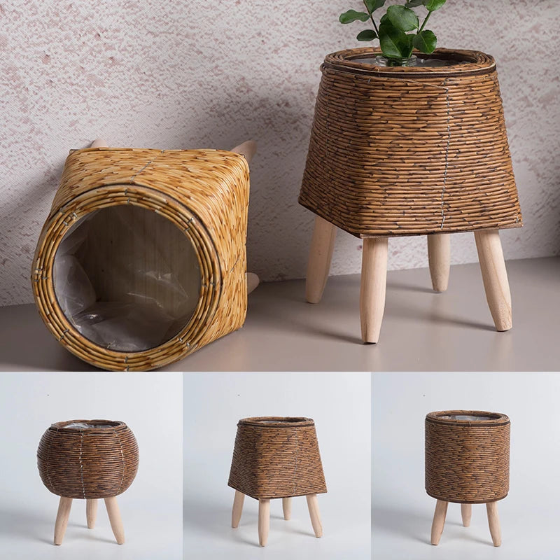 Rattan Pflanzenkörbchen