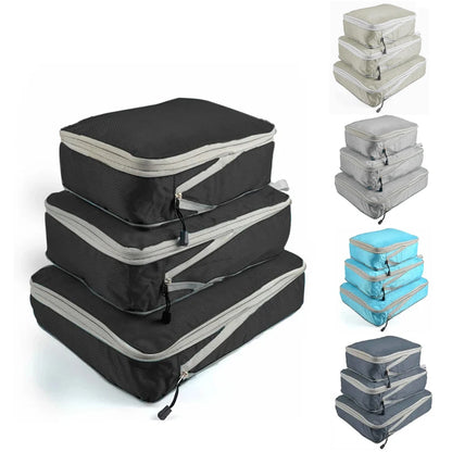 3er-Set Kompressionstaschen Packtaschen für Zuhause und Reisen