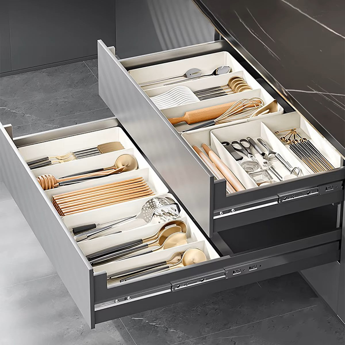 Schubladen Organizer ausziehbar