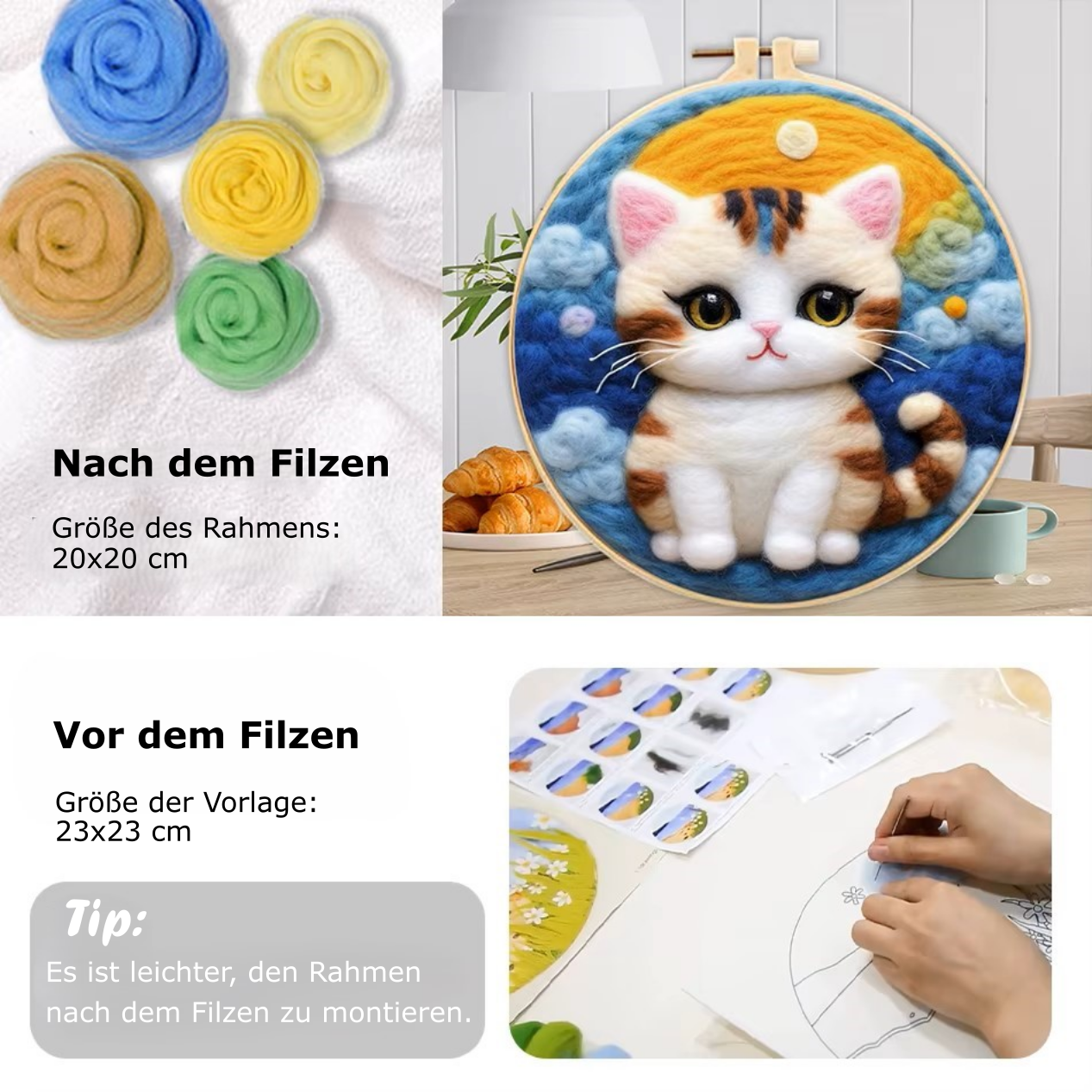 Filzset Tiere Selber Filzen DIY-Kit